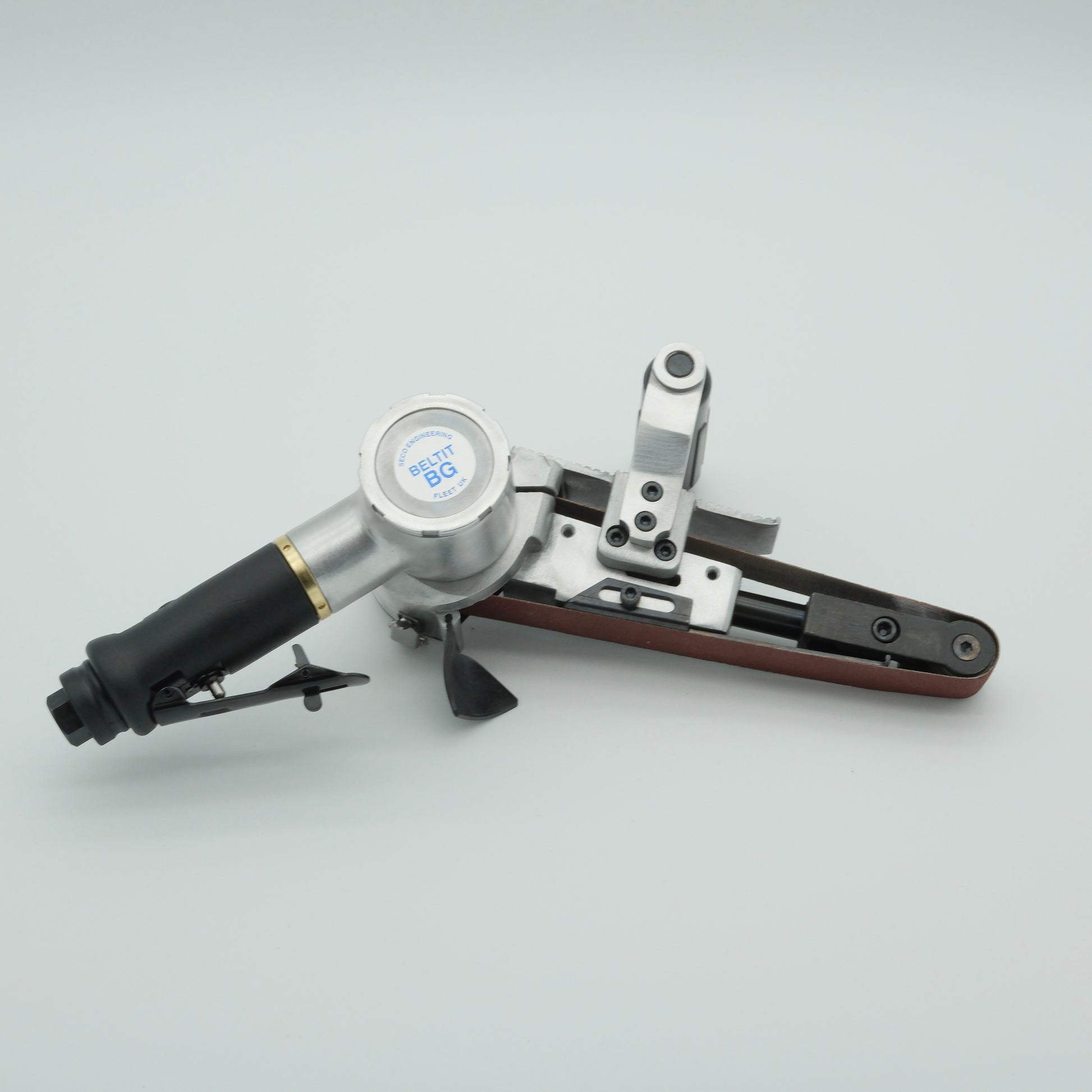 BG30 handheld pneumatic belt sander – front view